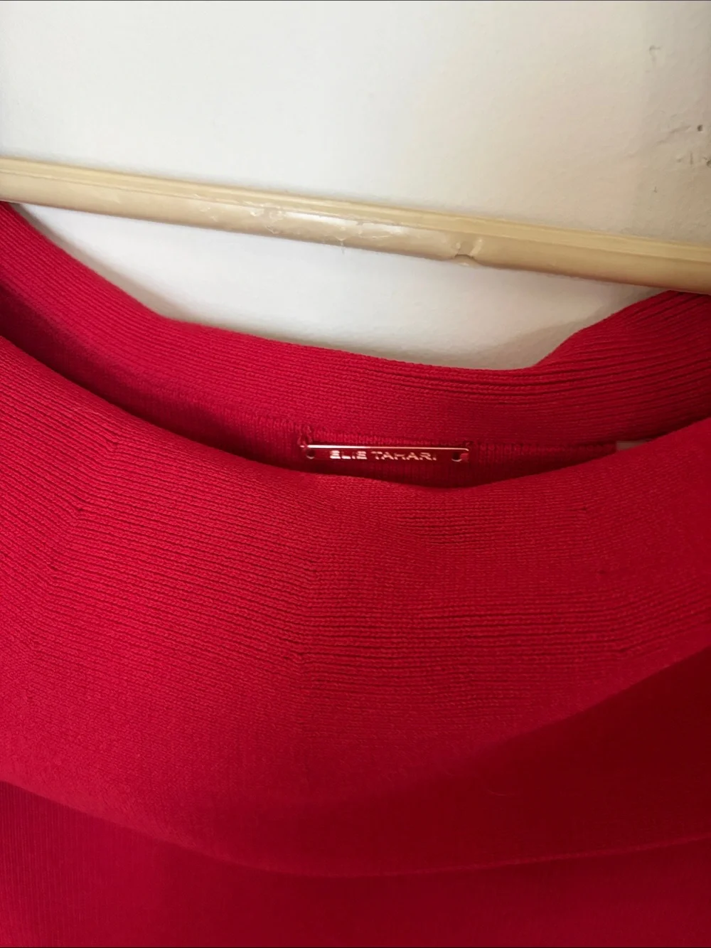 Tahari Off Shoulder Red Women's Dress